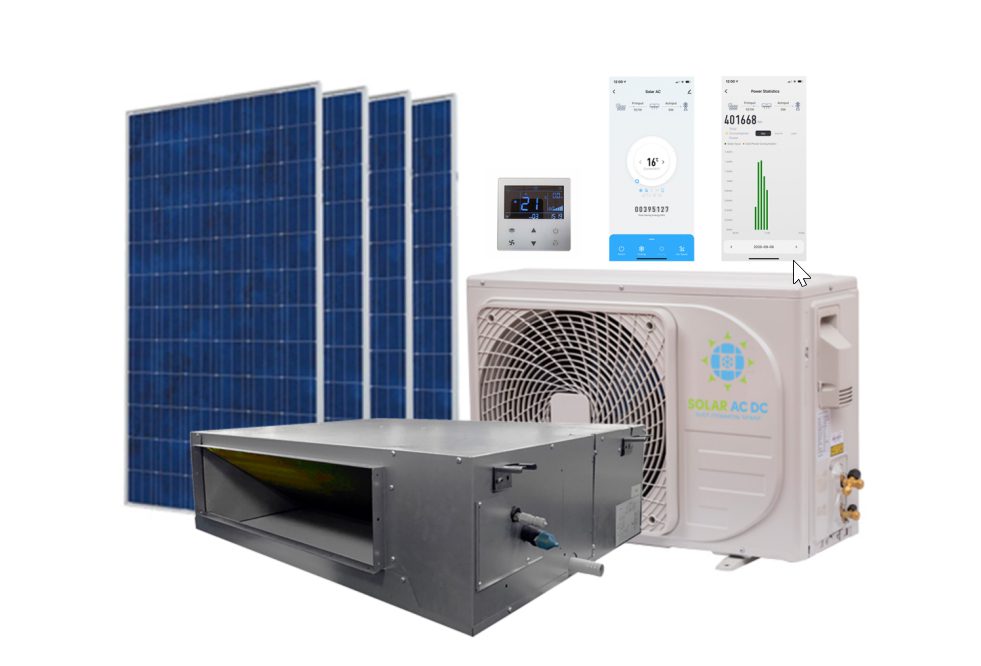 Solar ACDC Ducted Hybrid Air Conditioner Mackay
